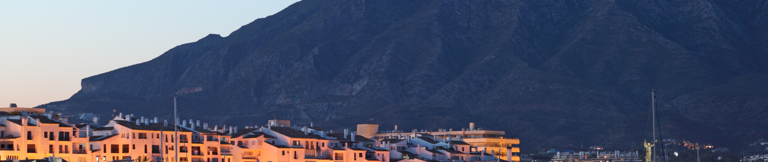 Marbella skyline at night