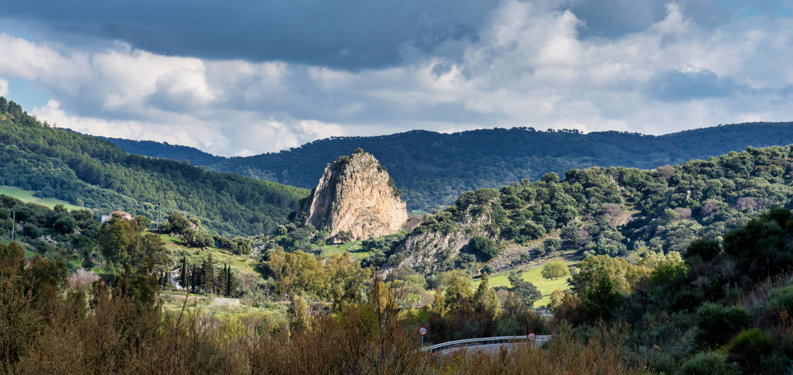 Landscape of Sierra de Grazalema natural park, Cadiz province, Andalusia, Spain